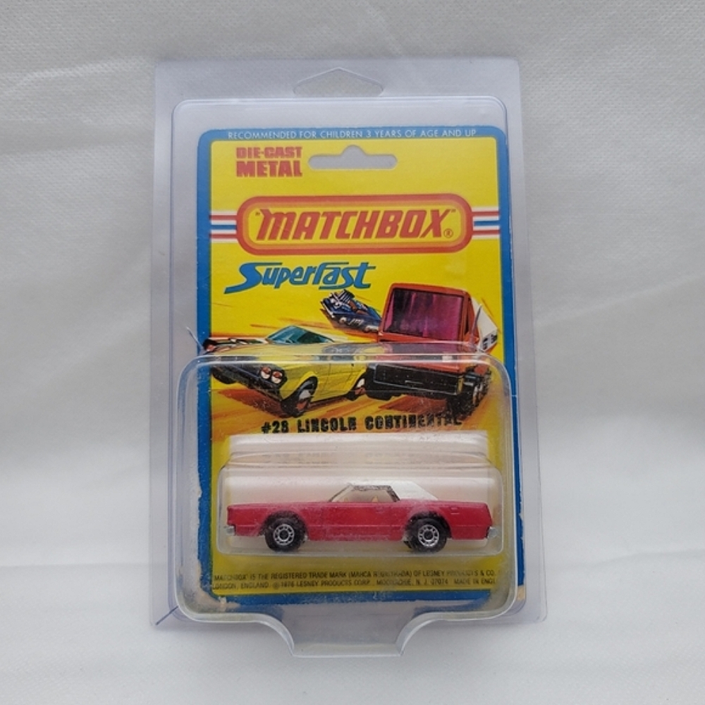 *Vintage* Lesney Die-Cast Metal Matchbox Superfast #28 Lincoln Continental